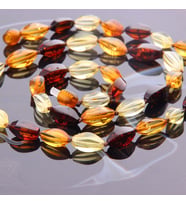 Kehribar (Fosilleşmiş Çam Reçinesi) Kolye 5 mm -  M376