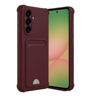 Samsung Galaxy A36 Kılıf Kelvin Kartvizitli Silikon - Bordo