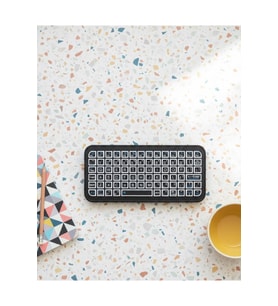 Modern Siyah Tasarımlı RGB Bluetooth Mini Klavye