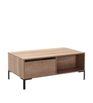 Adore Mobilya Cube Dikdörtgen Orta Sehpa-Açık Ceviz (Tori) 103x42x60 cm (GxYxD)