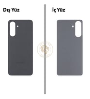 Samsung A56 Antrasit Arka Pil Kapağı Batarya Kapağı Lazer Kesim Back Cover