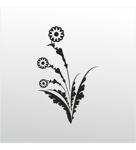 Folyo Sticker Çiçek 50cm Uzunluk (Karışık)