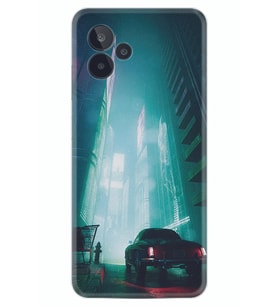 General Mobile GM 24 Pro Kılıf Silikon Desen Özel Seri Night Cars 1619