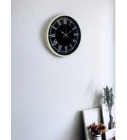 36 Cm Krem Dekoratif Duvar Saati (Standart)