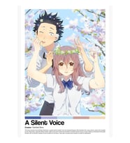 Sessiz Bir Ses Anime Poster Baskı Tablo Ahşap Poster Dekoratif