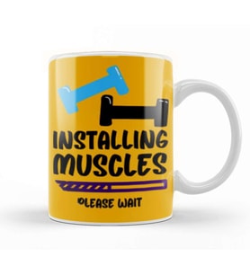 Gym Workout Fitness Lover Motivation Gift Quotes Ffor MEN   Kupa Bardak Porselen