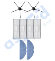 ROBOROCK S7 ( PLUS- MAXV-MAXV ULTRA- PRO ULTRA ) UYUMLU 2 Yan Fırça 4 Filtre 2 Mop PKT-iasgf0000737