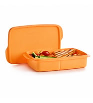 Tupperware Bölmeli Beslenme 1 Litre Turuncu