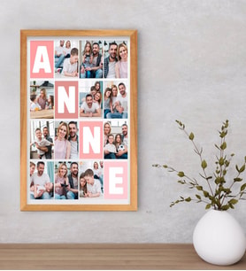 BK Gift Kişiye Özel Anne Temalı Dekoratif Retro Ahşap Çerçeveli Tablo 40x25cm-1