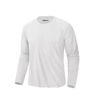 Erkek Beyaz Basic Uzun Kollu Tişört Sporcu Body T-shirt