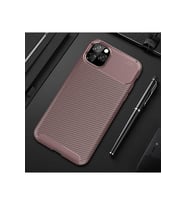 Apple iPhone 11 Pro Uyumlu Kılıf Zore Negro Silikon Kapak (Kahverengi)
