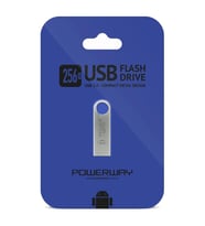 POWERWAY 256 GB METAL USB 2.0 FLASH BELLEK