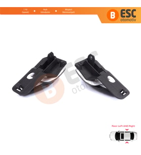 Fiat Palio Siena MK1 178 1996-2016 Albea 178 2002-2012 İçin Arka Sağ Sol Kapı İç Açma Kolu Siyah