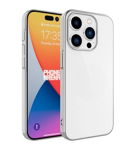 Apple iPhone 15 Pro Kılıf Sert PC Renkli Çerçeveli Zore Riksos Kapak