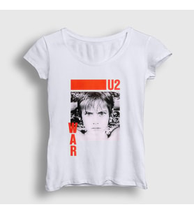 Presmono Kadın Beyaz War U2 T-Shirt 121598tt