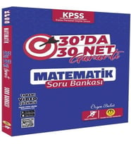 Tasarı Yayınları KPSS Matematik 30 da 30 Net Garanti Soru Bankası