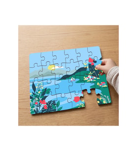 Deniz Manzarası Tasarımlı 24 Parça Ahşap Çocuk Puzzle MPK0761