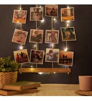 Kişiye Özel 12 Fotoğraflı Işıklı Fotoğraf Panosu