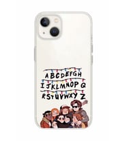 Iphone 14 Uyumlu Stranger Things Desenli Şeffaf Telefon Kılıfı