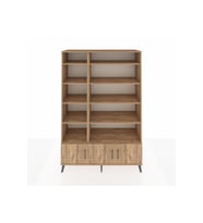 Hyperion Gardrop 10 Raflı 3 Kapaklı 132x44x195 Çam-Çam