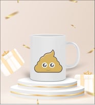 Poop Tasarımlı Kupa Bardak
