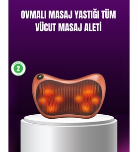 Lexroo Ergonomik Derin Yoğurmalı Boyun Bel Sırt Masaj Cihazı Priz Çakmak Girişli