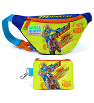 Coral High Sarı Mavi Motorsiklet Bel Çantası ve Bozuk Para Çantası Seti - Erkek Çocuk