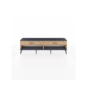 Arges TV Ünitesi 2 Çekmeceli  176x30x51 Çam-Antrasit/Çam