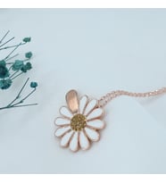 Mineli Seviyor Papatya Kolye (Rose - Gold)