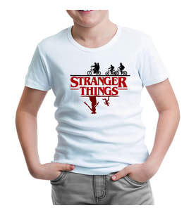 Stranger Tshings - Beneath Beyaz Çocuk Tshirt