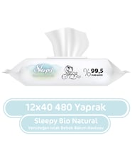 Sleepy Bio Natural Yenidoğan Islak Mendil 40x12 480 Yaprak