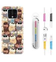 Tecno Camon 16 18P Pova 3 Pova Neo Kılıf Kablo Koruma Spiral Silikon Sevimli Hayvanlar 1730