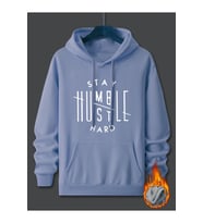 Unisex Alcakgonullu Kal Baskılı Oversize Sweatshirt (Bebek Mavisi)
