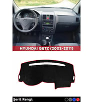 Hyundaı Getz (2002-2011) 3d Torpido Koruma Kılıfı - Ön Göğüs Panel Kaplama - Kırmızı Şerit