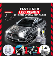 Fiat Egea 2015-2023 Kısa Far Uyumlu Şimşek Etkili Led Xenon Performance Series H7