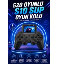 2.4 İnç Ekran 520 Oyunlu Retro Temalı Kablosuz Oyun Kolu El Atarisi
