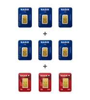 Nadir Gold 24 Ayar 18 Gram Külçe Altın (6 Adet 2,5 Gram Külçe Altın + 3 Adet 1 Gram Külçe Altın )