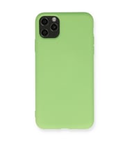 iPhone 11 Pro Max Kılıf Nano İçi Kadife Silikon - Yeşil