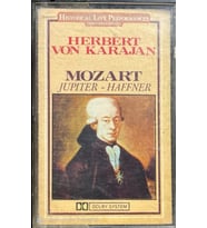 (Plak Değildir KASET tir) Herbert Von Karajan Mozart Jubiter-Haffner Classic Kaset