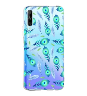 PrintiFy Huawei P Smart Pro ile Uyumlu 1mm Slim Fit Nazar Boncuğu 3 Baskılı Şeffaf  Kılıf