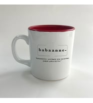 Babaanne Baskılı Kırmızı Multi Kupa