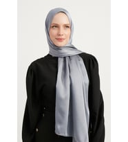 Şaless Tesettür Kadın Janjanlı Krinkıl Abiye Şal-siyah- 70x190cm (Y.INDIGO)