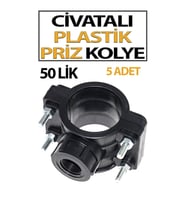 Civatalı Plastik Priz Kolye 50X1/2 Lik (5 Adet)