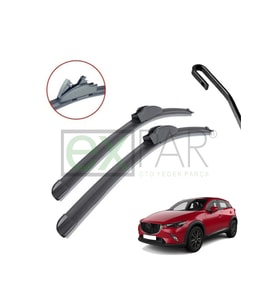 MAZDA CX-3 ÖN CAM SİLECEK SÜPÜRGESİ TAKIMI 2015 - 2018 MAZDA CX3 ÖN SİLECEK SAĞ SOL