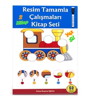 Resim Tamamlama Çalışmaları Kitap Seti 2 Kitap (YAZ-SİL)