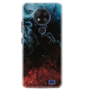 Reeder P13 Blue Max 2020 Kılıf Desenli Silikon Red Blue Black Abstact