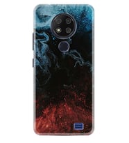 Reeder P13 Blue Max 2020 Kılıf Desenli Silikon Red Blue Black Abstact