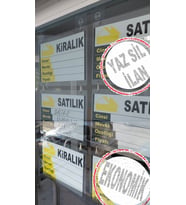 ETİKETLİK FİYATLIK - METAL ASKILI - PVC KAPLI SATILIK KİRALIK İLANLARI PAKETİ 30 ADET