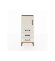 Arges Komodin 2 Raflı 3 Çekmeceli Tek Kapaklı 44x30x106 Çam-Aytaşı