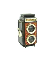 Dekoratif Metal Fotoğraf Makinesi Kumbara C0323-1